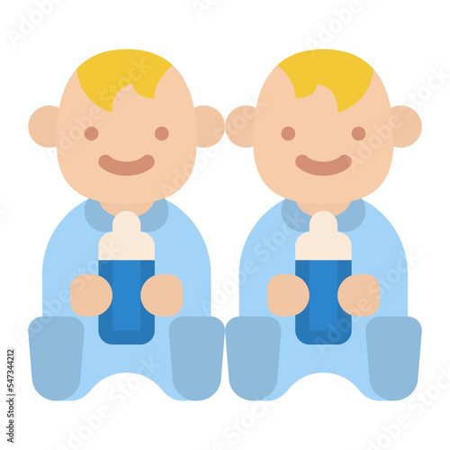baby twins sibling family people icon