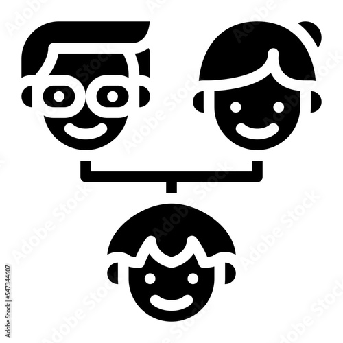 family tree family members parent people icon