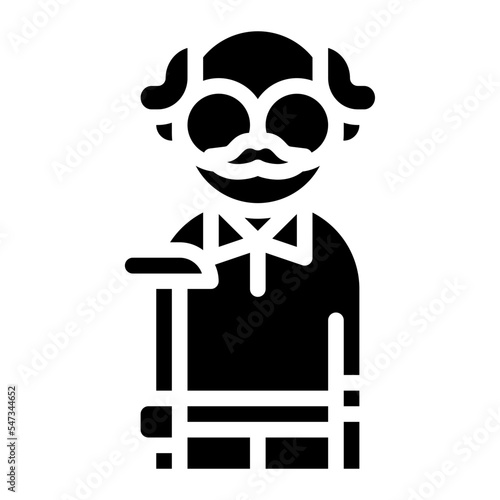 grandfather grandparent old family people icon
