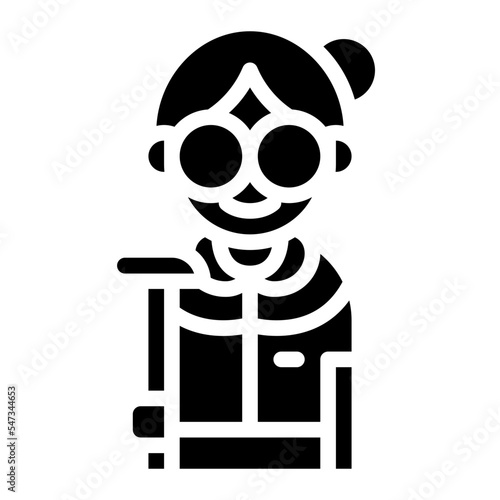 grandmother grandparent old family people icon