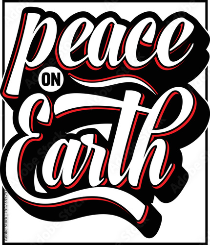 Peace on Earth Christmas Design 