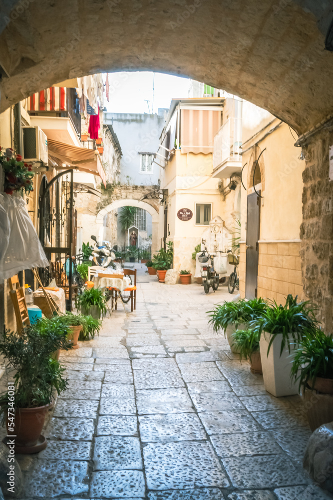 Streets of Bari, Apulia. Italy