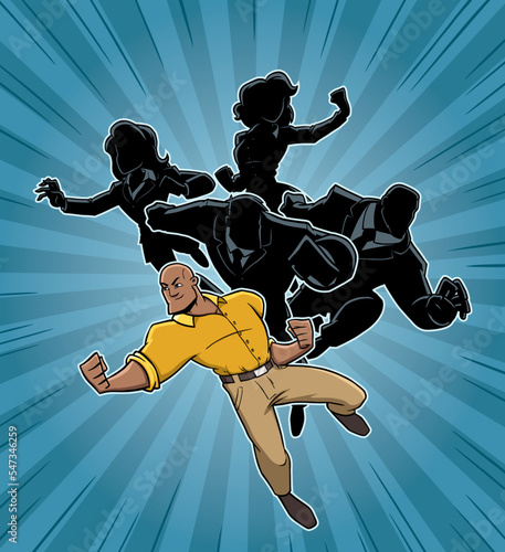 Super Business Team Male Leader