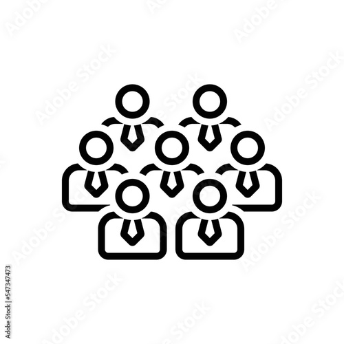 Black line icon for batch