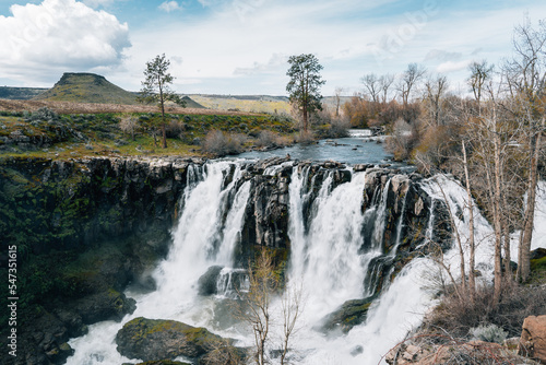 waterfall in the mountains