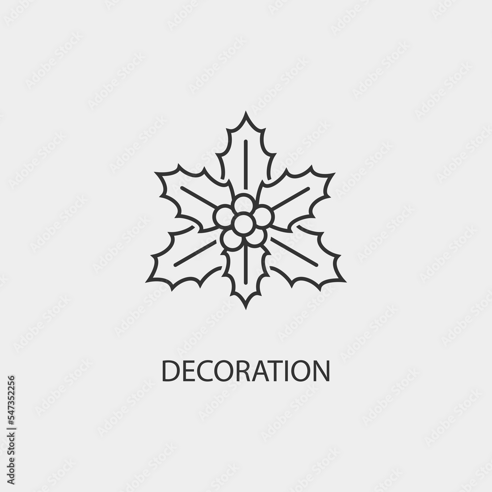 Decoration vector icon illustration sign