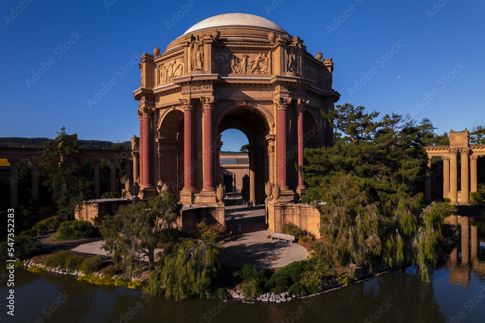 Palace of Fine Arts Drone View