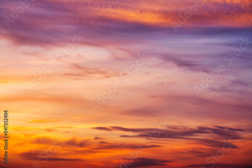 Sky at sunset or dawn abstract natural background © maykal