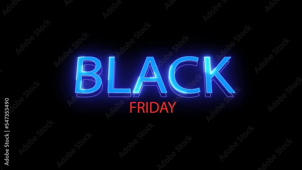 Black friday sign, flashing neon sign retail sale ad animation, online shopping sign with black background. High quality FullHD footage with alpha channel Black friday sign, flashing neon sign retail sale ad animation, online shopping sign with black background. High quality FullHD footage with alpha channel