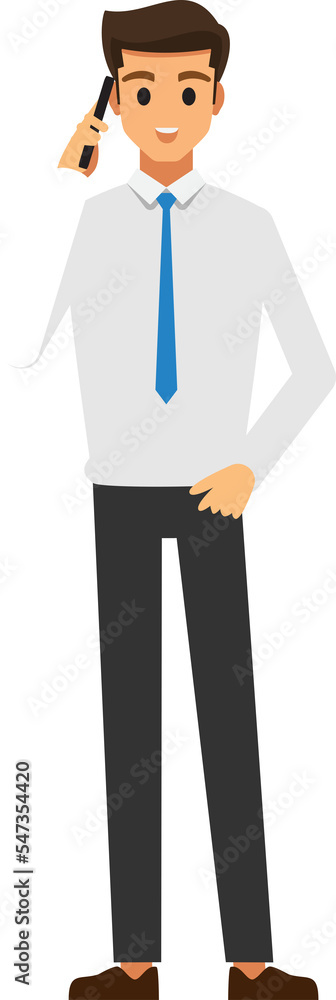 business man wear suit character