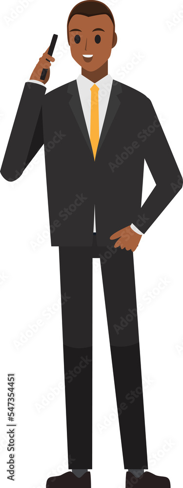 business man wear suit character business man wear suit character