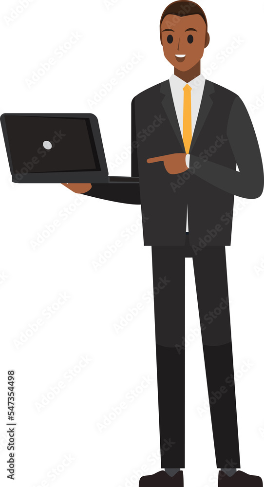 business man wear suit character business man wear suit character