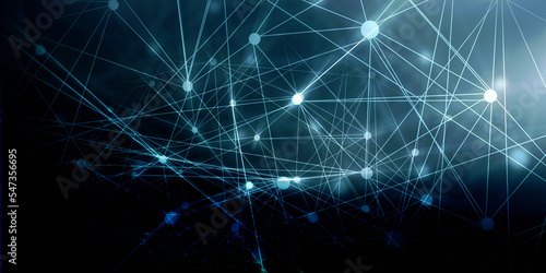 2d illustration Abstract futuristic electronic circuit technology background