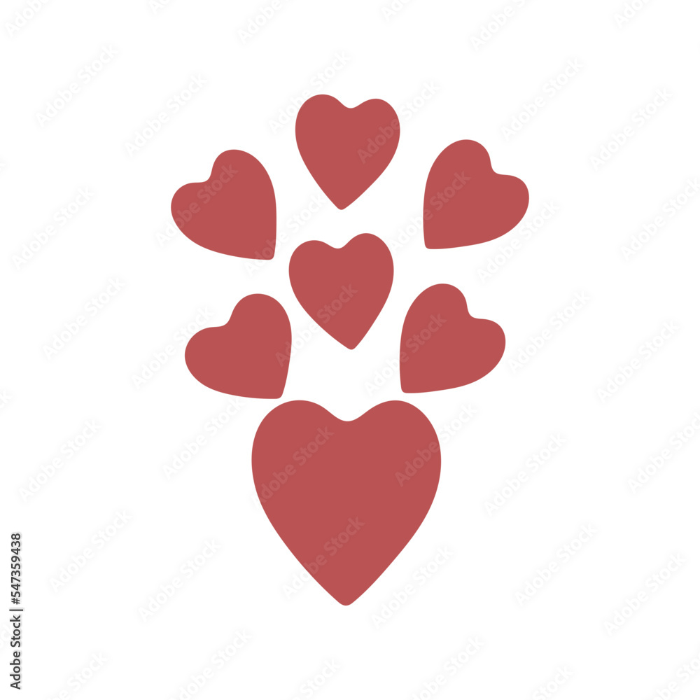 Collection of Valentine's Day Elements for template design