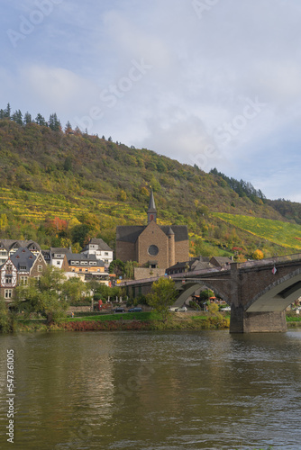 View to the german church called Saint Remaclus in the city Cochem
