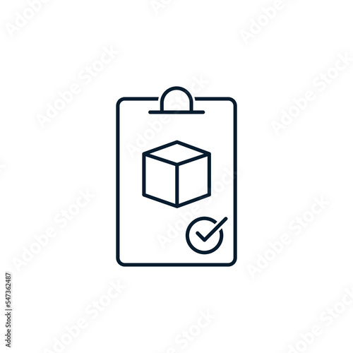 Delivery concept, courier. Vector icon isolated on white background.