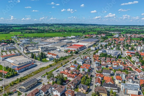 Marktoberdorf  h  chstgelegene Kreisstadt Deutschlands im Luftbild