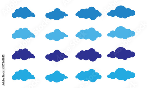 Clouds vector set design illustration