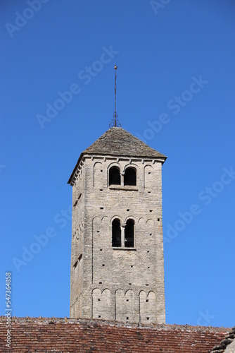 Bell tower in Chapaize, burgundy  photo