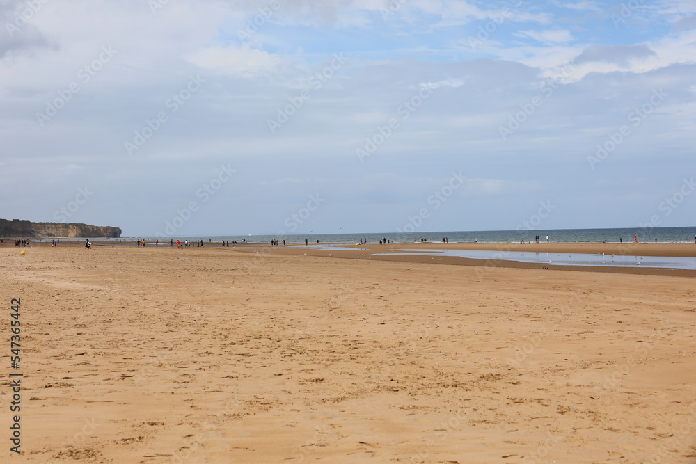 beach of the place where the Normandy landings took place in France during the Second World War beach of the place where the Normandy landings took place in France during the Second World War