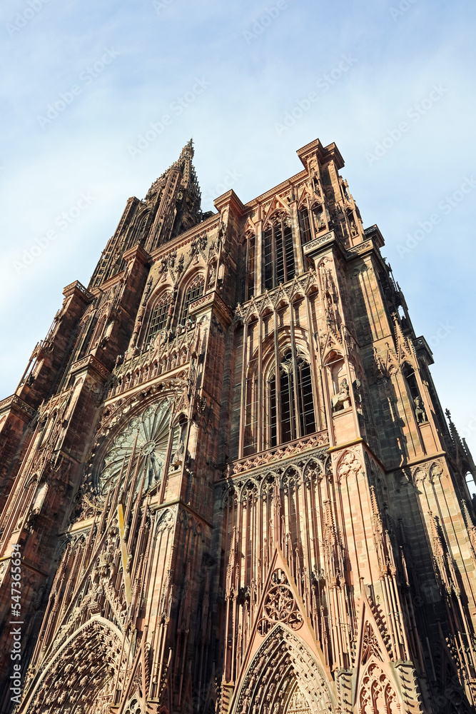 Strasbourg Cathedral in France unfinished because there is only one bell tower instead of two