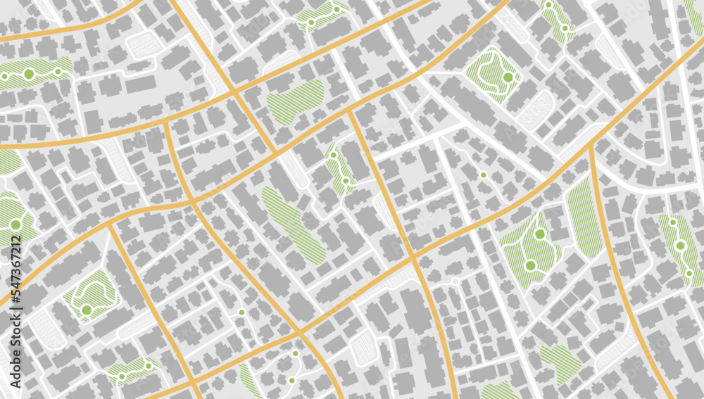 Gps map navigation to own house. View from above the map buildings. Detailed view of city. Decorative graphic tourist map City top view. Abstract background. Flat style, Vector, illustration isolated. Gps map navigation to own house. View from above the map buildings. Detailed view of city. Decorative graphic tourist map City top view. Abstract background. Flat style, Vector, illustration isolated.