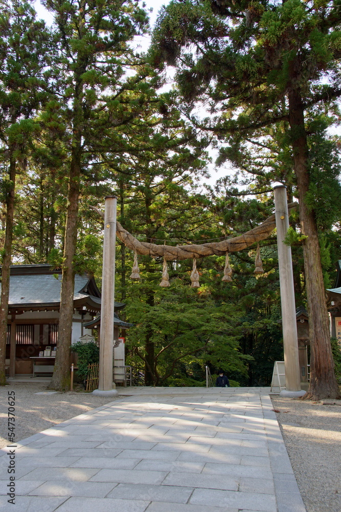 Obraz premium 奈良 大神神社 縄鳥居