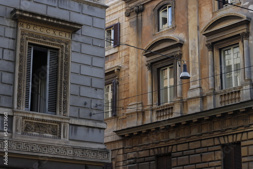 Architecture in the historic city of Roma, Italy