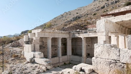 Doric fountain house of Sagalassos ancient city, also knows as Hellenistic fountain