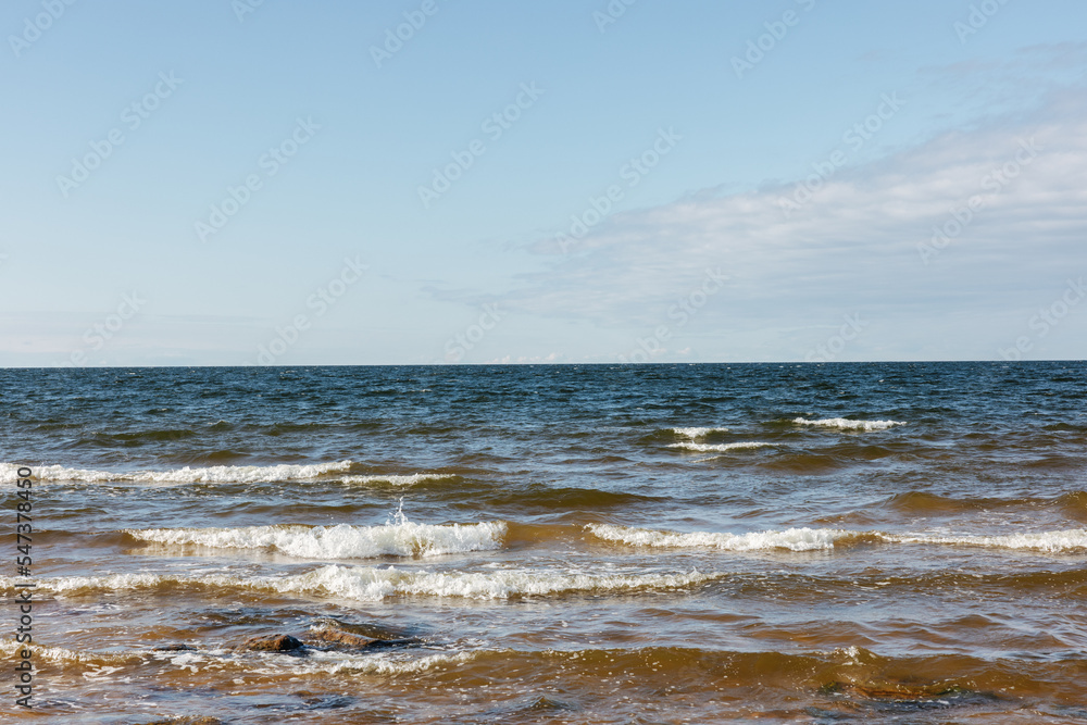 Latvia beach and Baltic Sea