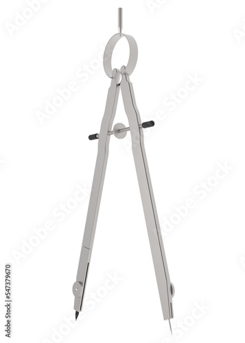 Картината върху платно technical drawing tool in different positions on transparent background