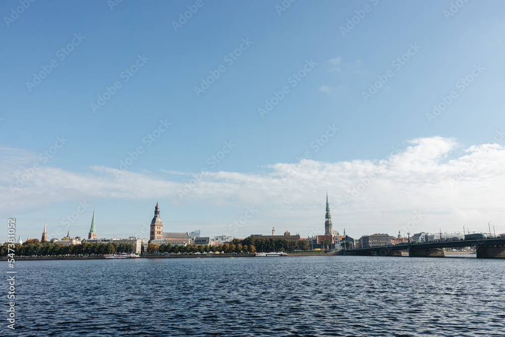 Fototapeta premium Riga old town. View over the city of Riga in Latvia