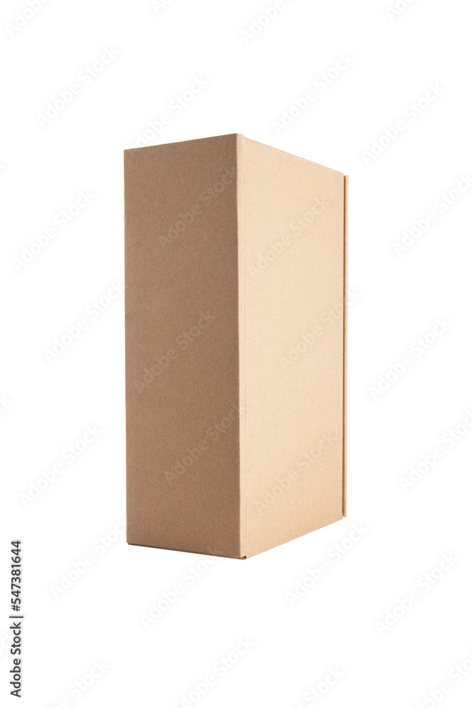 cardboard rectangular packaging box isolated on white background cardboard rectangular packaging box isolated on white background