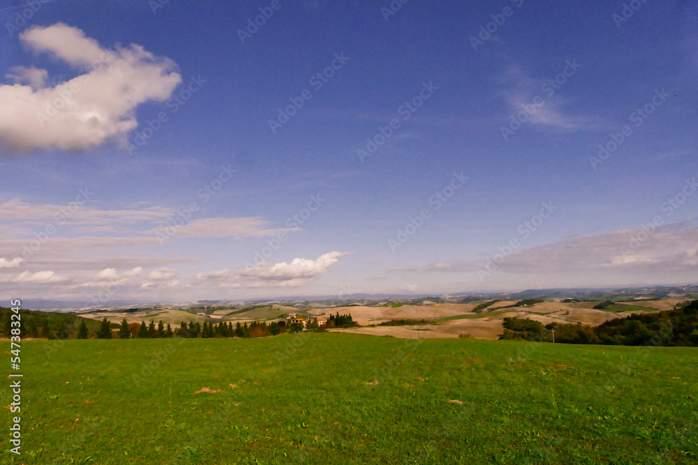 Fototapeta premium Panorama della Val d'Orcia, provincia di Siena. Toscana, Italy