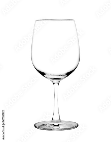 Empty wine glass. isolated on transparent png photo