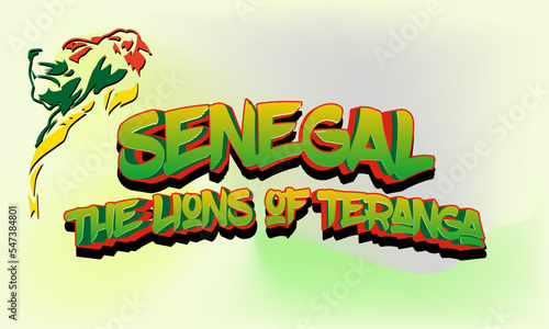 senegal the lions of teranga world football championshhip banner 
