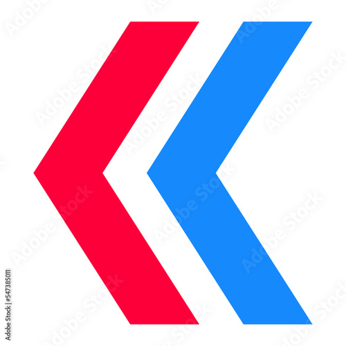Free Download Left Chevron Flat Icon - GFXLoad