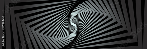 Optical illusion, rotation pattern