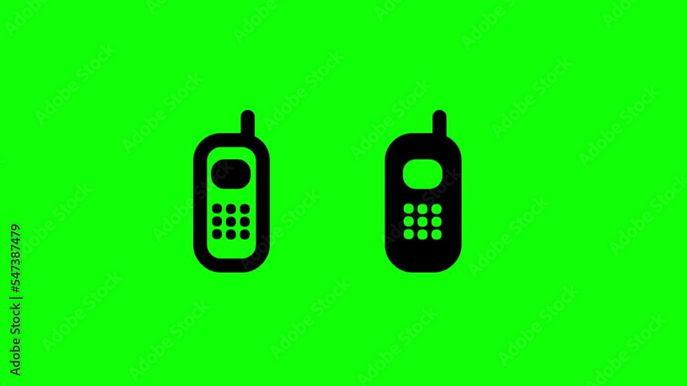 Files transfer between two mobiles with green screen background Files transfer between two mobiles with green screen background