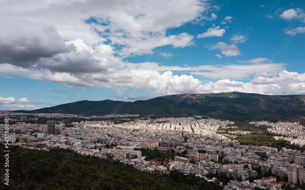 Weisse Häuser in Athen