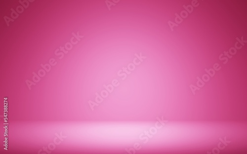 Empty pink room abstract background for the display of your product.3D rendering.