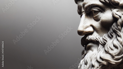Obraz na płótnie 3D rendered illustration of the sculpture of Aristotle