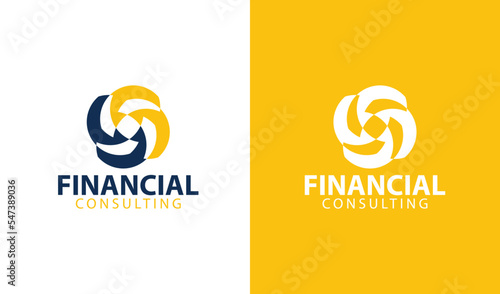 abstract financial company logo