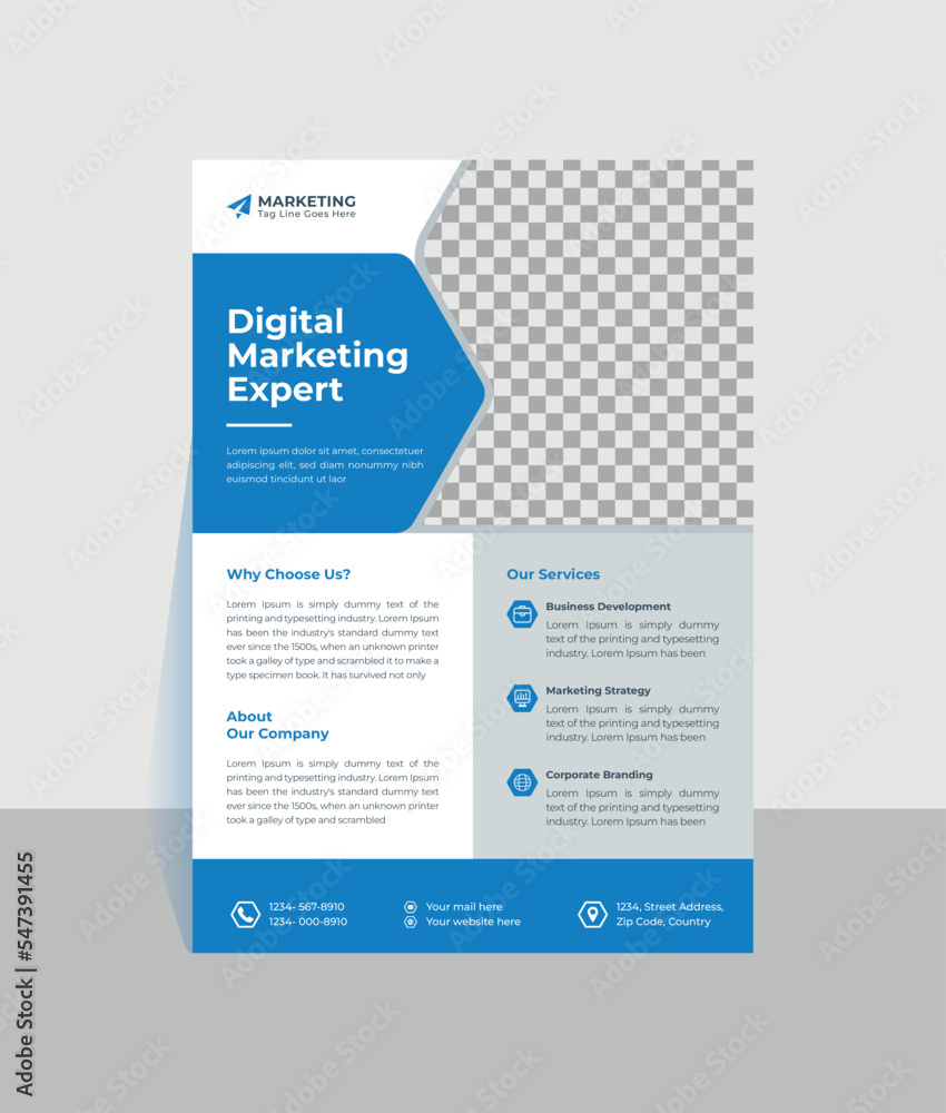 A corporate business flyer template A corporate business flyer template