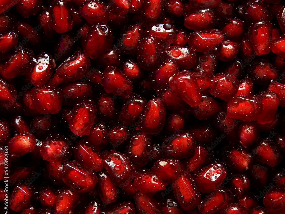 Pomegranate seeds closeup Pomegranate seeds closeup
