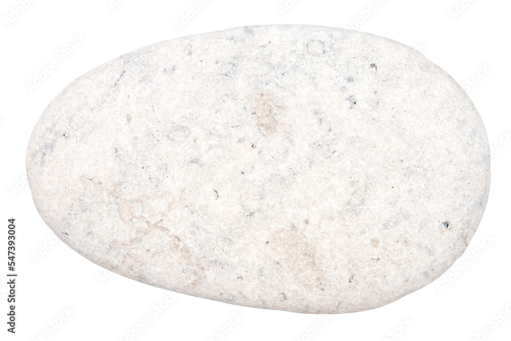 Top view of single gray pebble Top view of single gray pebble