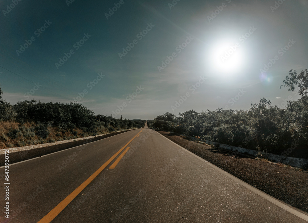 Fototapeta premium road to the sun