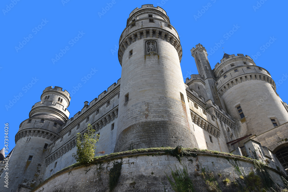 Tours du château de Pierrefonds. France