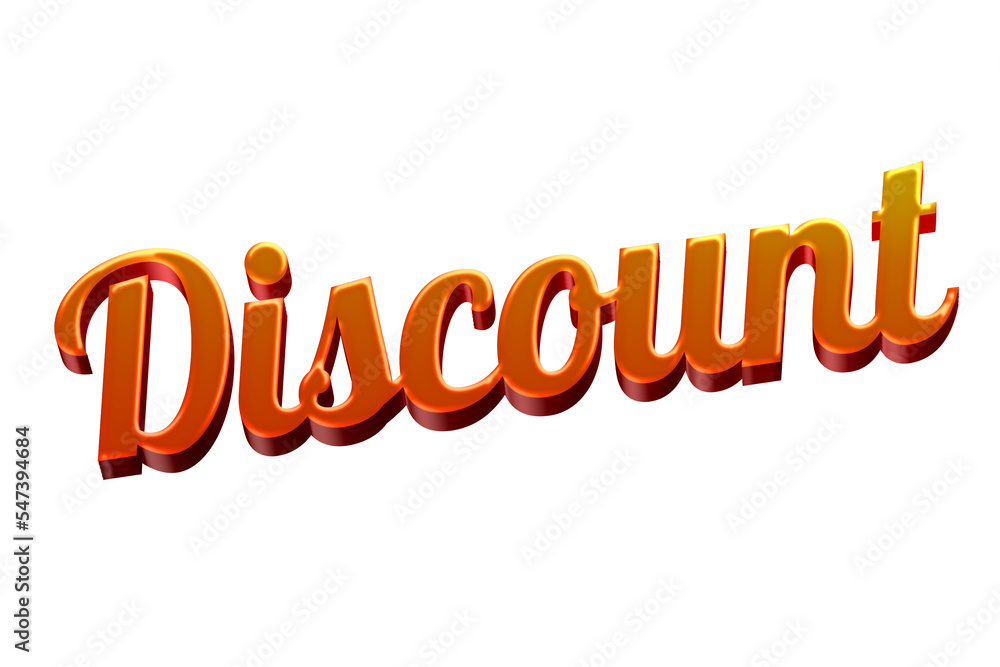 discount 3d text on transparent background discount 3d text on transparent background