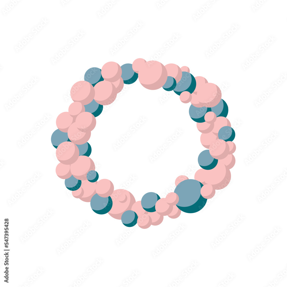 Cute Christmas wreath vector illustration. Cute Christmas wreath vector illustration.